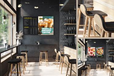 Digital Menu Board Mockup