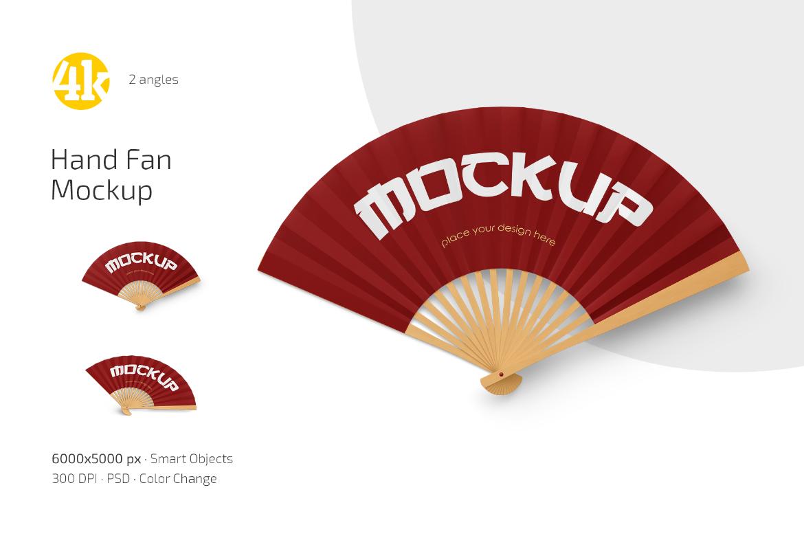 Hand Fan Mockup Set