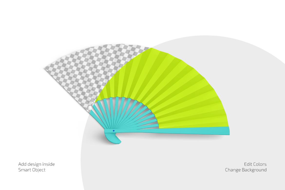 Hand Fan Mockup Set