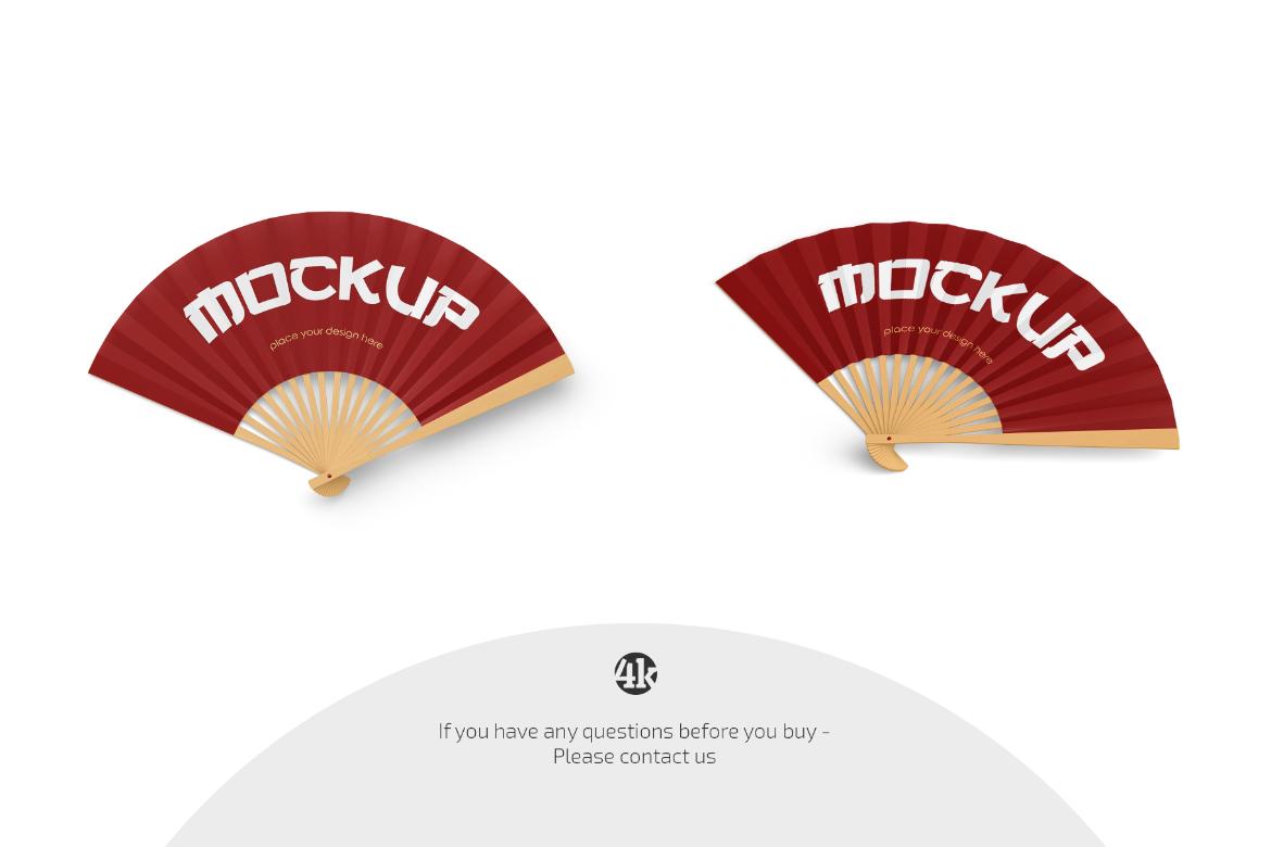 Hand Fan Mockup Set
