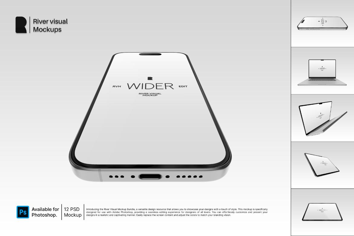 Device Mockup Wider Series Mockup Bundle
