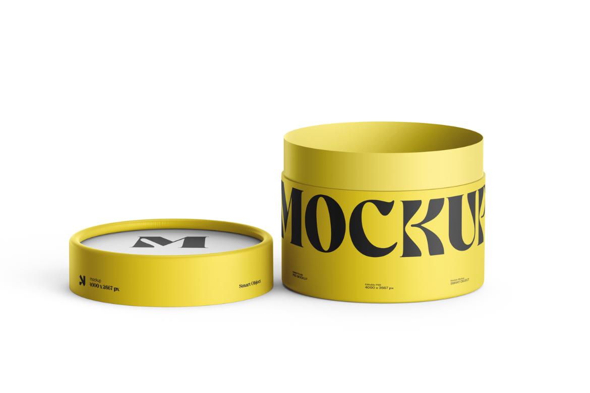 Cylindrical Paper Tube Mockup