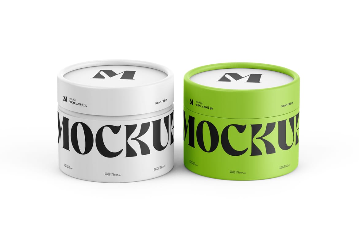 Cylindrical Paper Tube Mockup