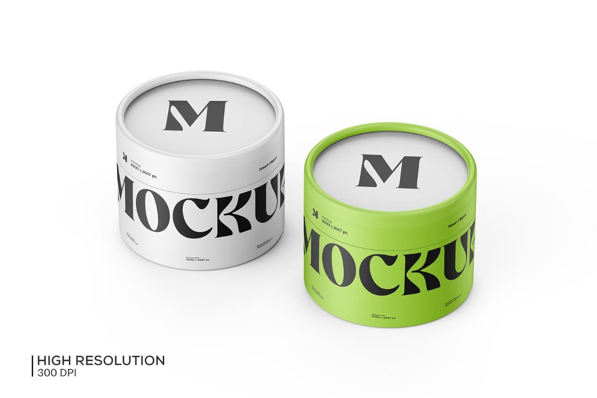 Cylindrical Paper Tube Mockup