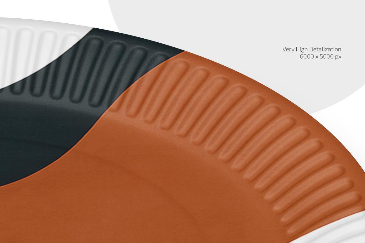Paper Plate Mockup Set