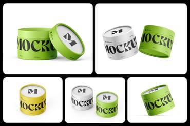 Cylindrical Paper Tube Mockup