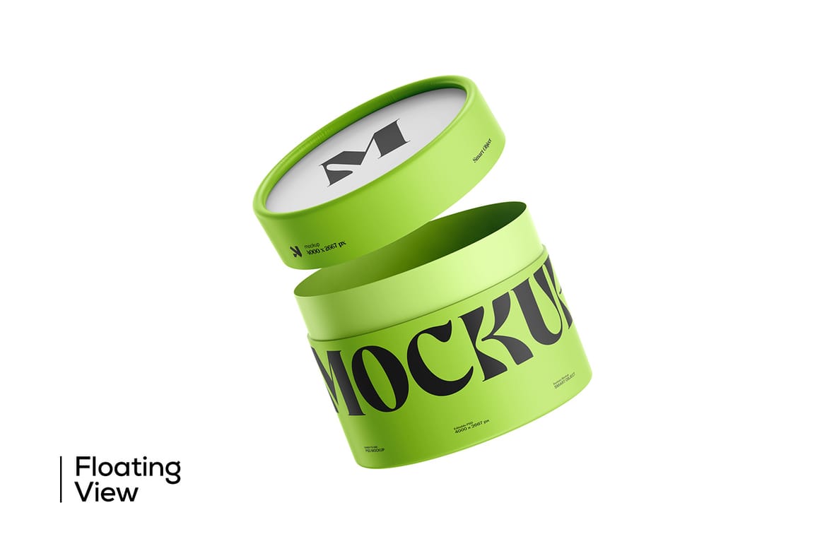 Cylindrical Paper Tube Mockup