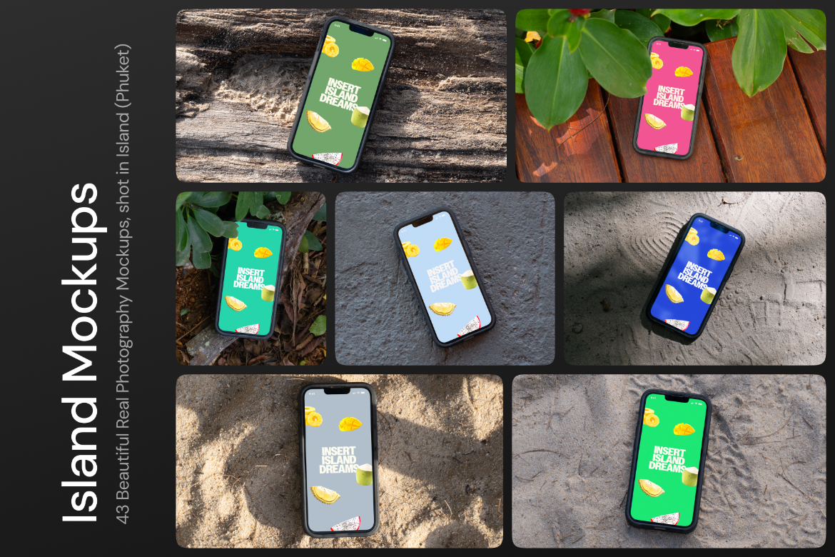 40+ Tropical iPhone Mockups - Island Edition