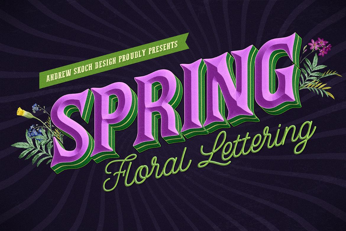 Retro Lettering Text Effect