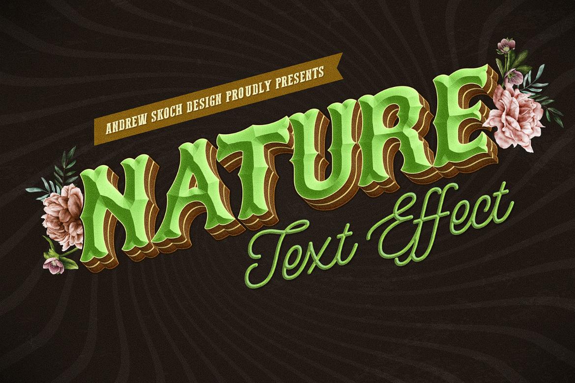 Retro Lettering Text Effect