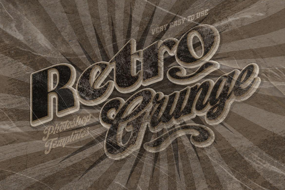 Retro Grunge Text Effects