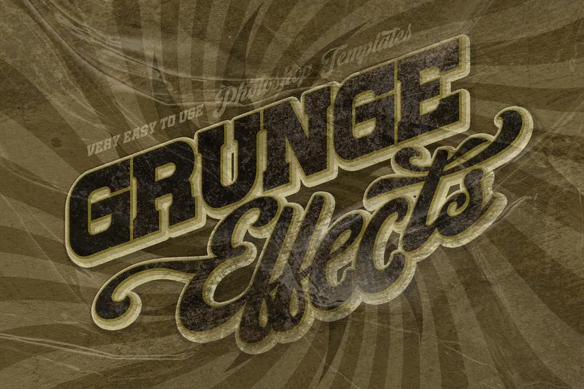 Retro Grunge Text Effects