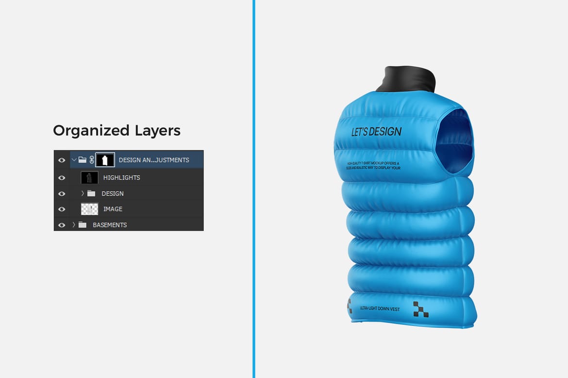 Down Vest Mockup Set