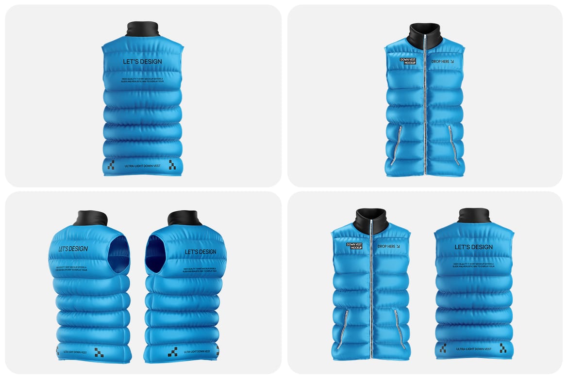 Down Vest Mockup Set