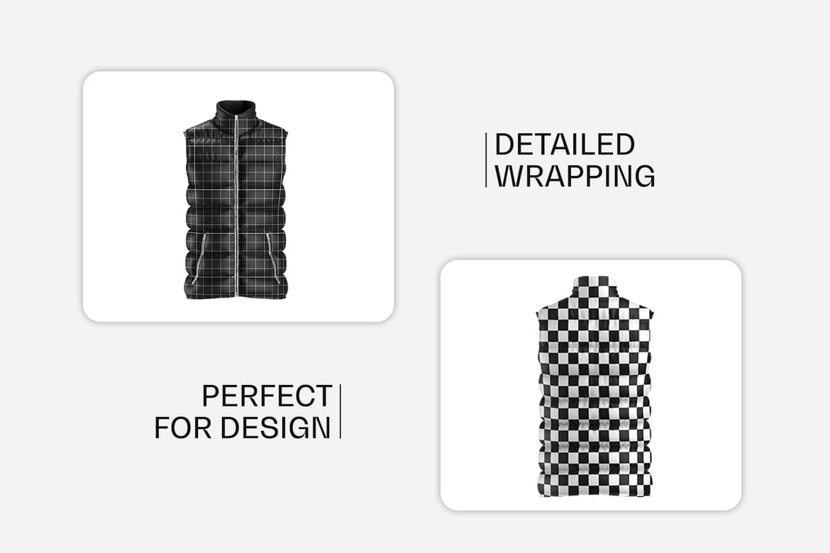 Down Vest Mockup Set
