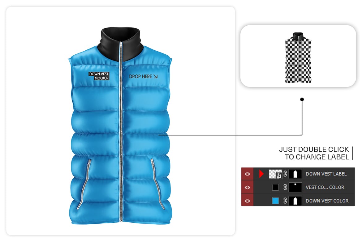 Down Vest Mockup Set