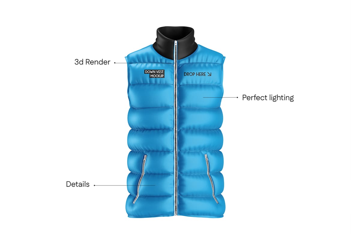 Down Vest Mockup Set