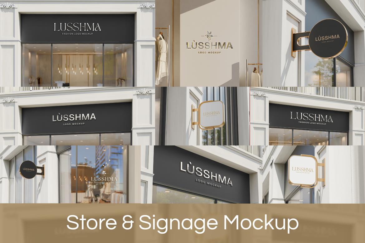 Sign & Storefront mockup