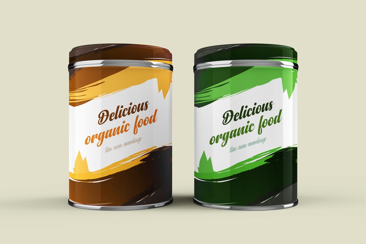 Aluminium Tin Can Mockup