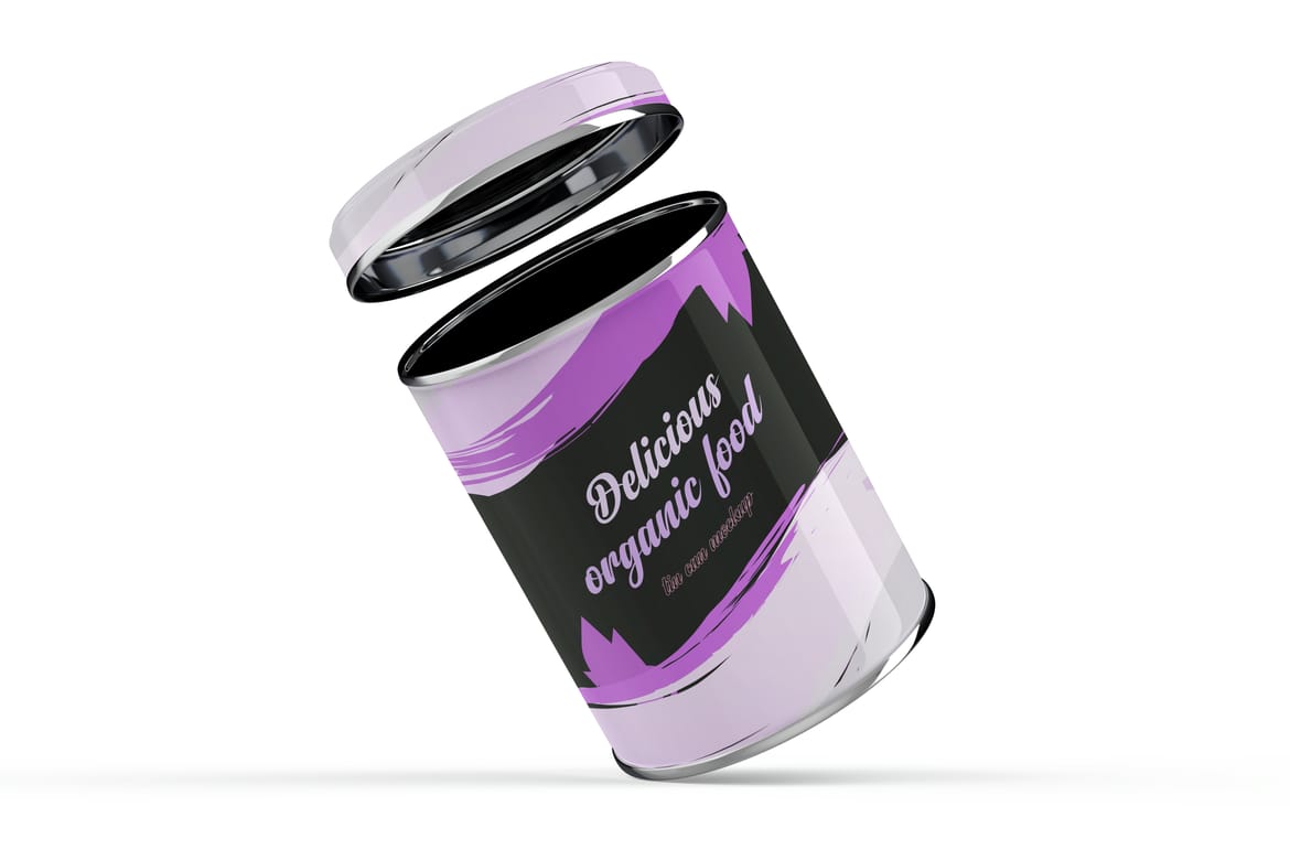 Aluminium Tin Can Mockup