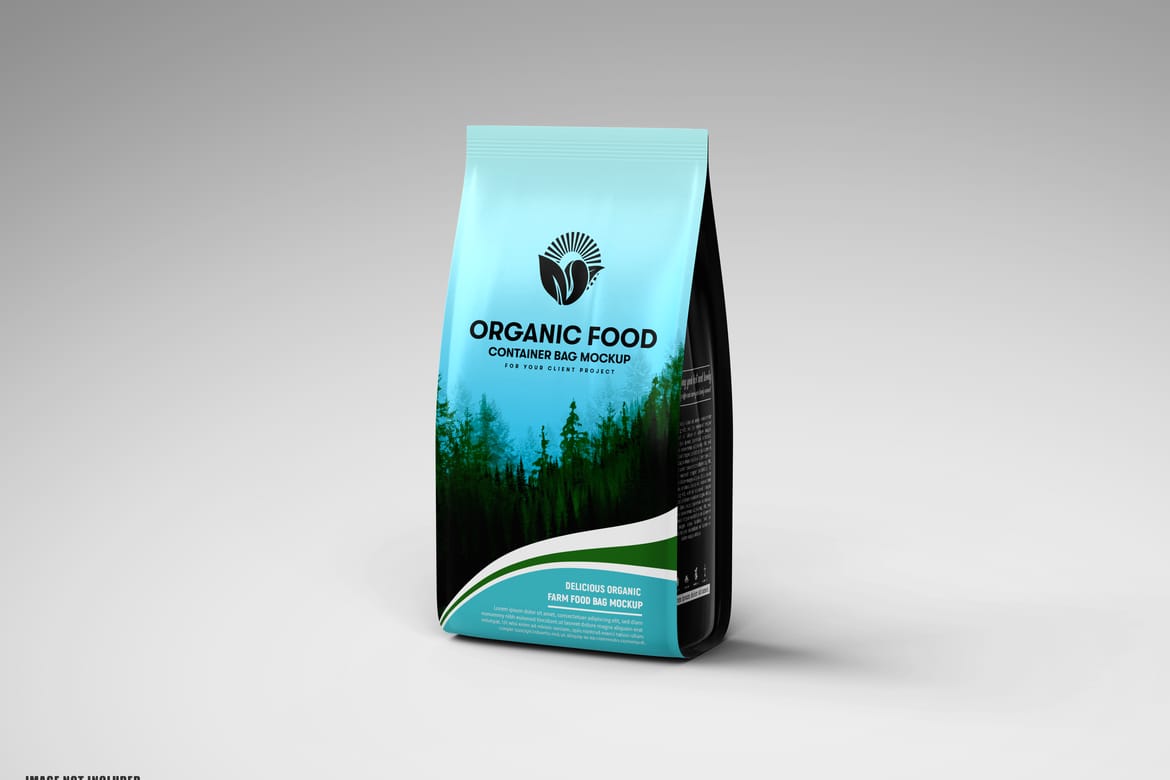 Plastic Food Packaging Pouch Bag Mockup