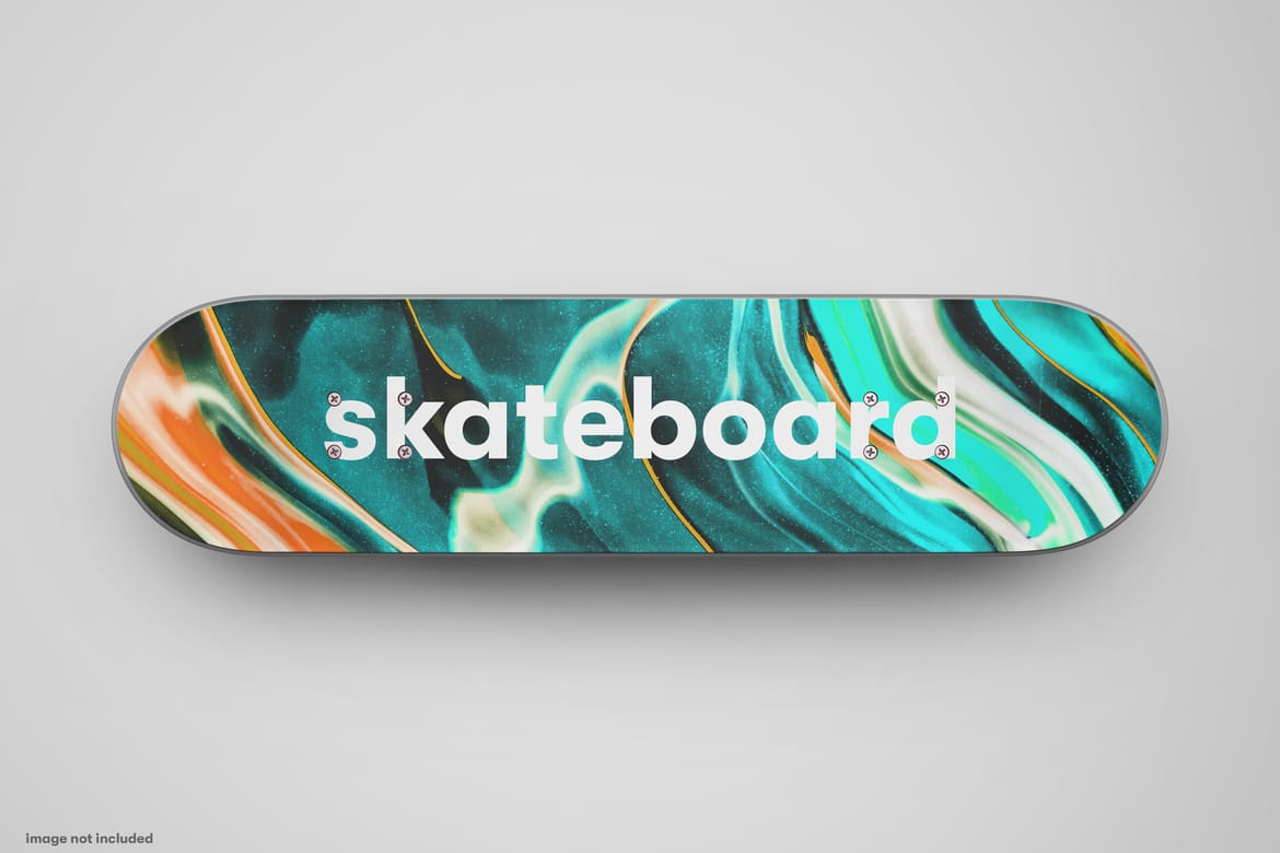 Realistic Skateboard Mockup