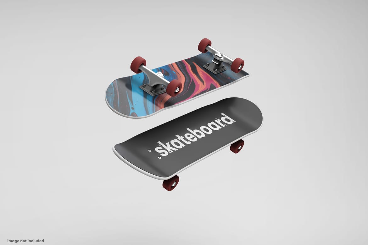 Realistic Skateboard Mockup
