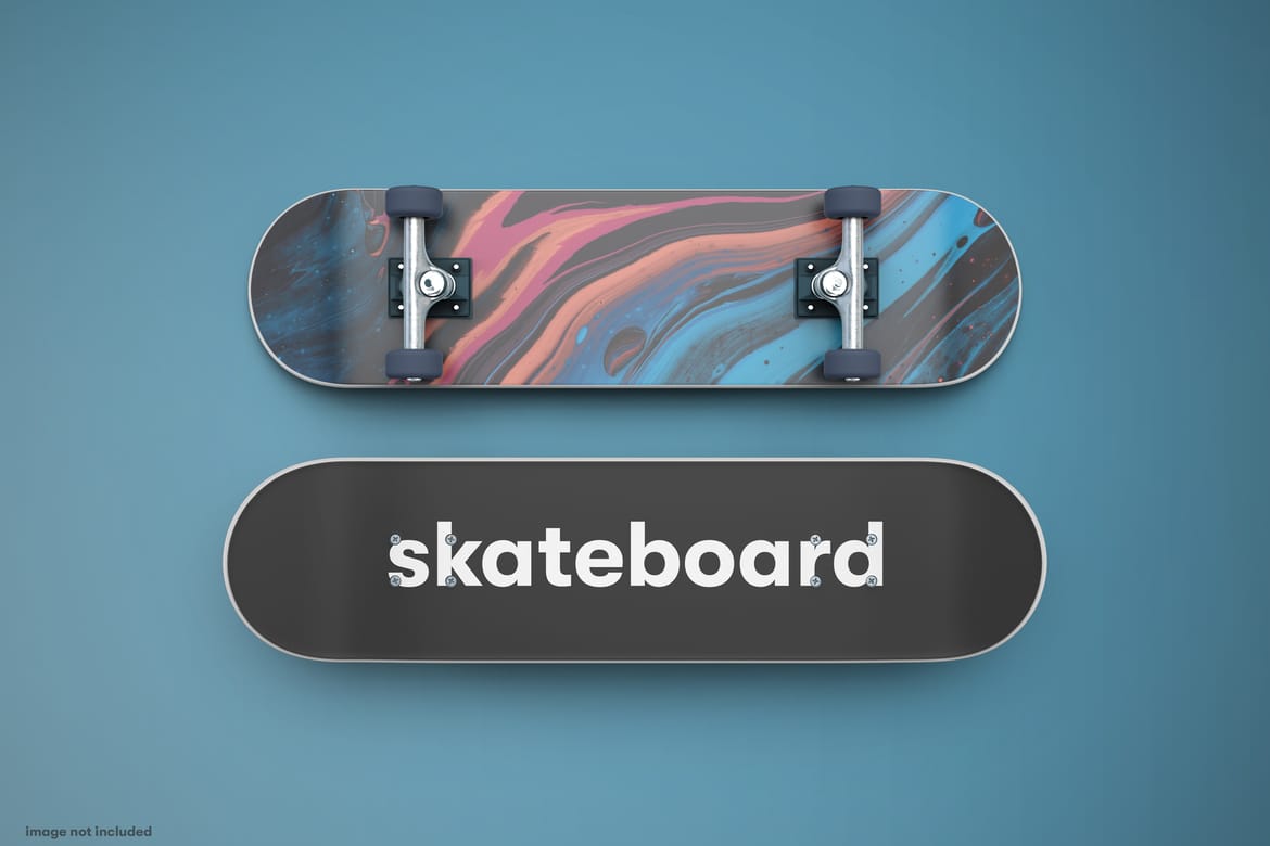 Realistic Skateboard Mockup