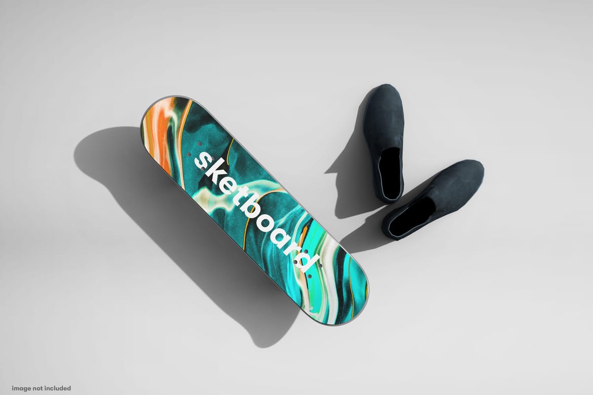 Realistic Skateboard Mockup