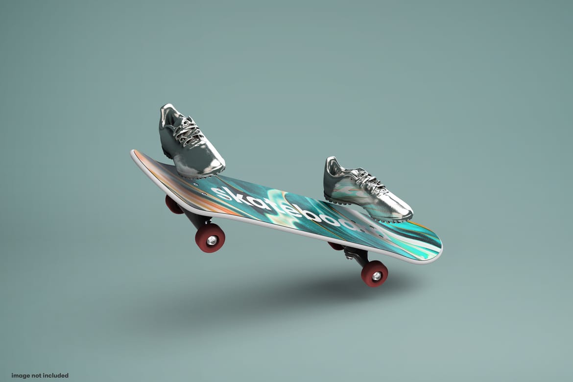 Realistic Skateboard Mockup