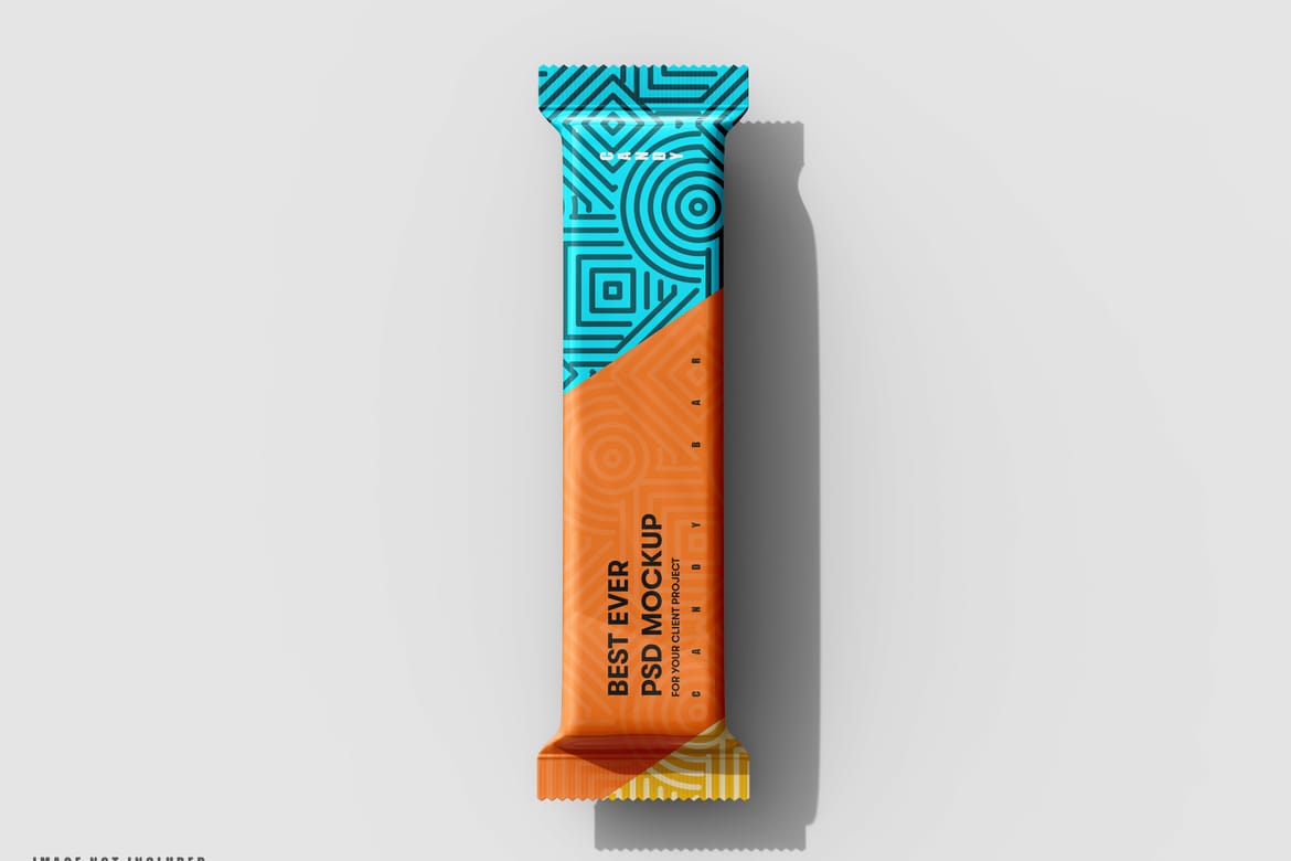 Aluminum Candy Bar Package Mockup