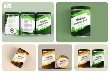 Aluminium Tin Can Mockup