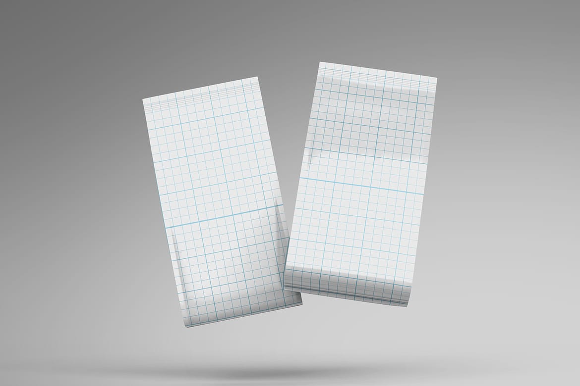 Plastic Food Packaging Pouch Bag Mockup