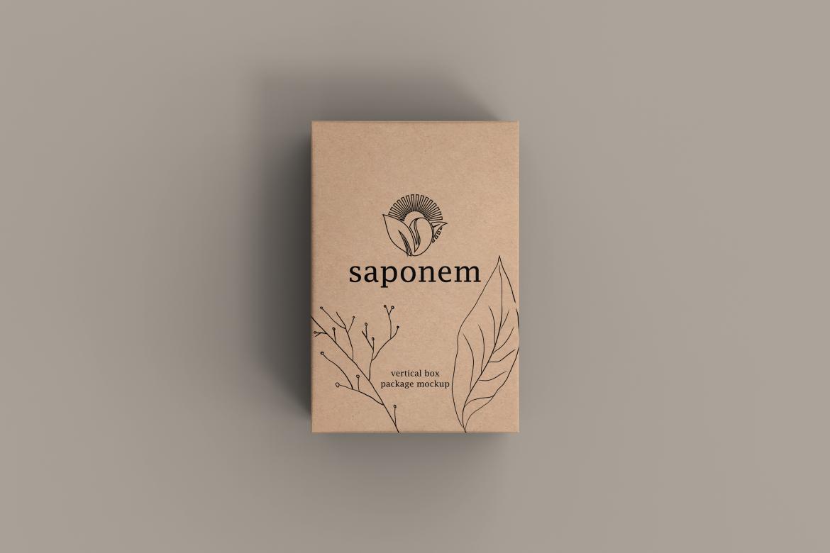 Kraft Soap Box Package Mockup