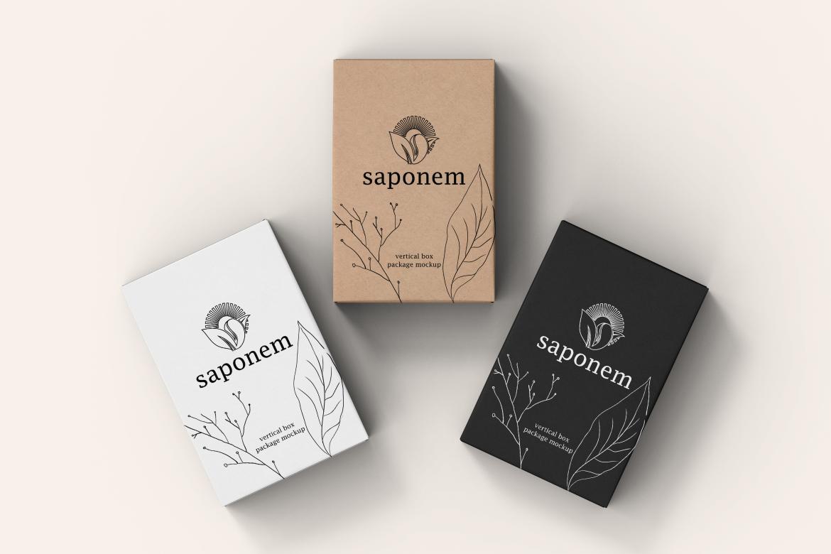 Kraft Soap Box Package Mockup