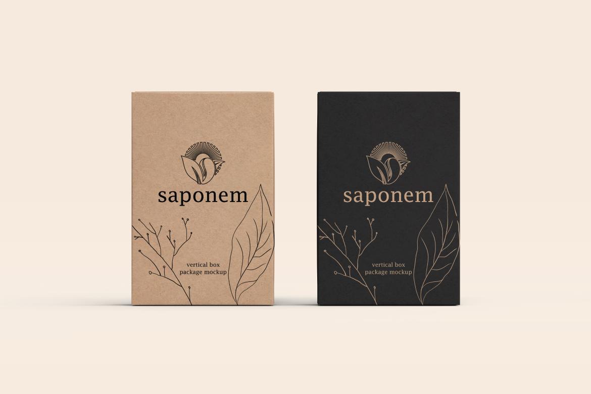 Kraft Soap Box Package Mockup
