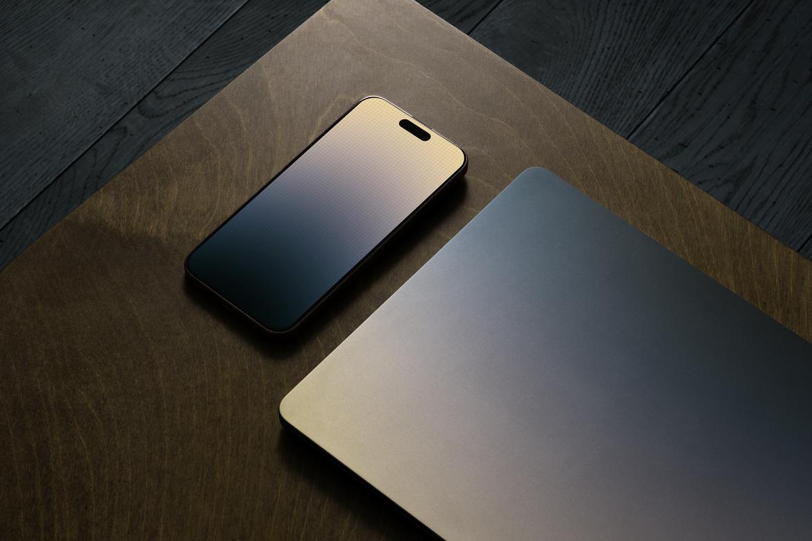 iPhone and MacBook Mockup / Oak Series 02