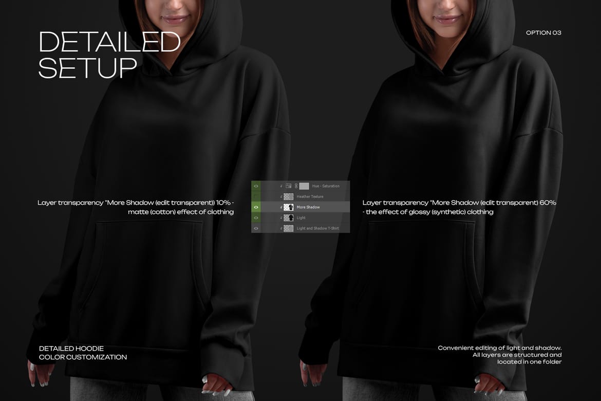 5 Mockups Woman Oversize Long Hoodie. vol.02