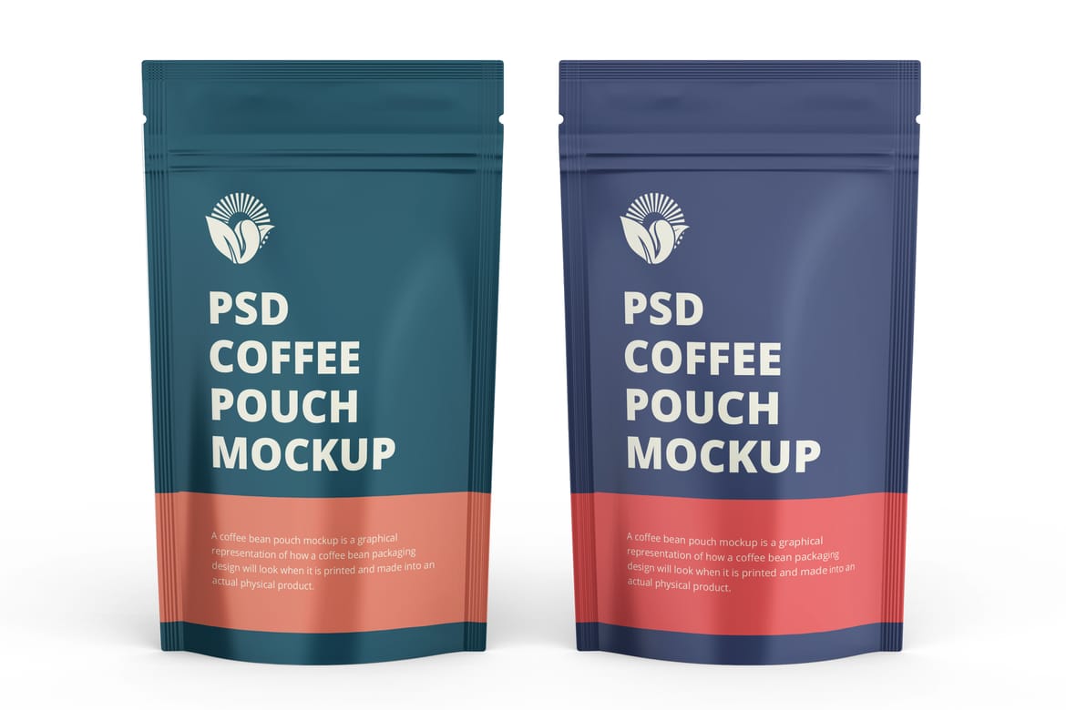 Coffee Pouch Packaging Mockup