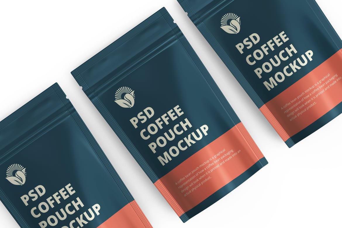 Coffee Pouch Packaging Mockup