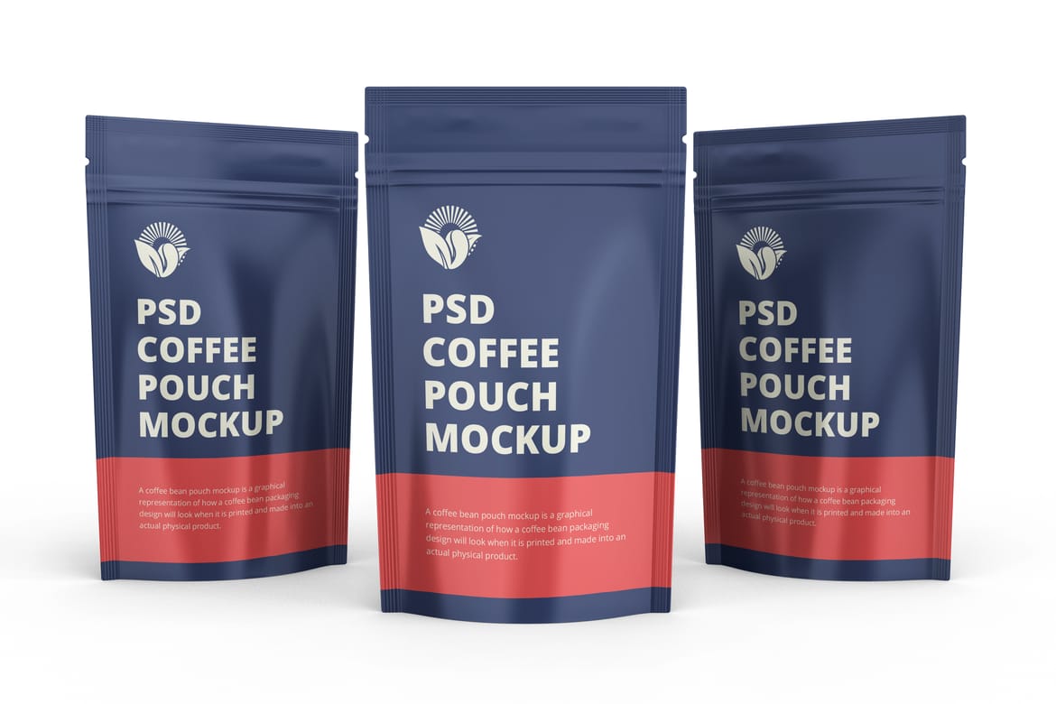 Coffee Pouch Packaging Mockup