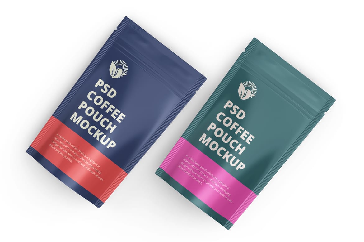 Coffee Pouch Packaging Mockup