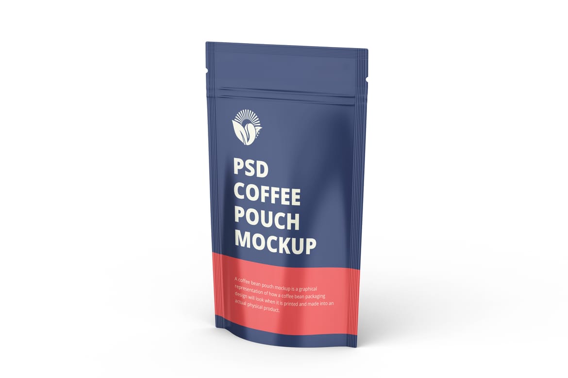Coffee Pouch Packaging Mockup