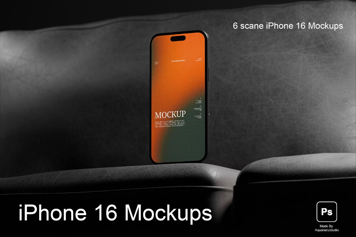 iPhone 16 Mockup | Apple Device