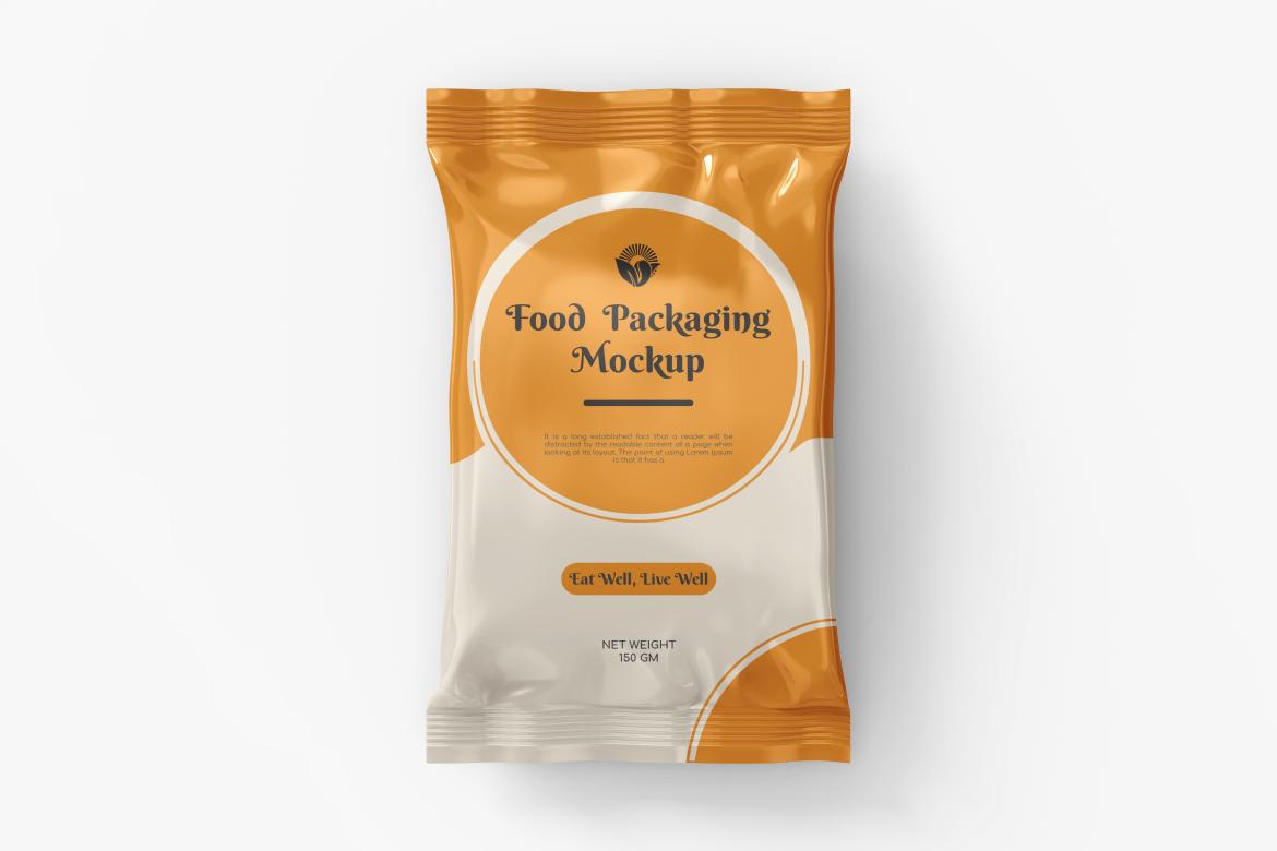 Glossy Snack Package Mockup