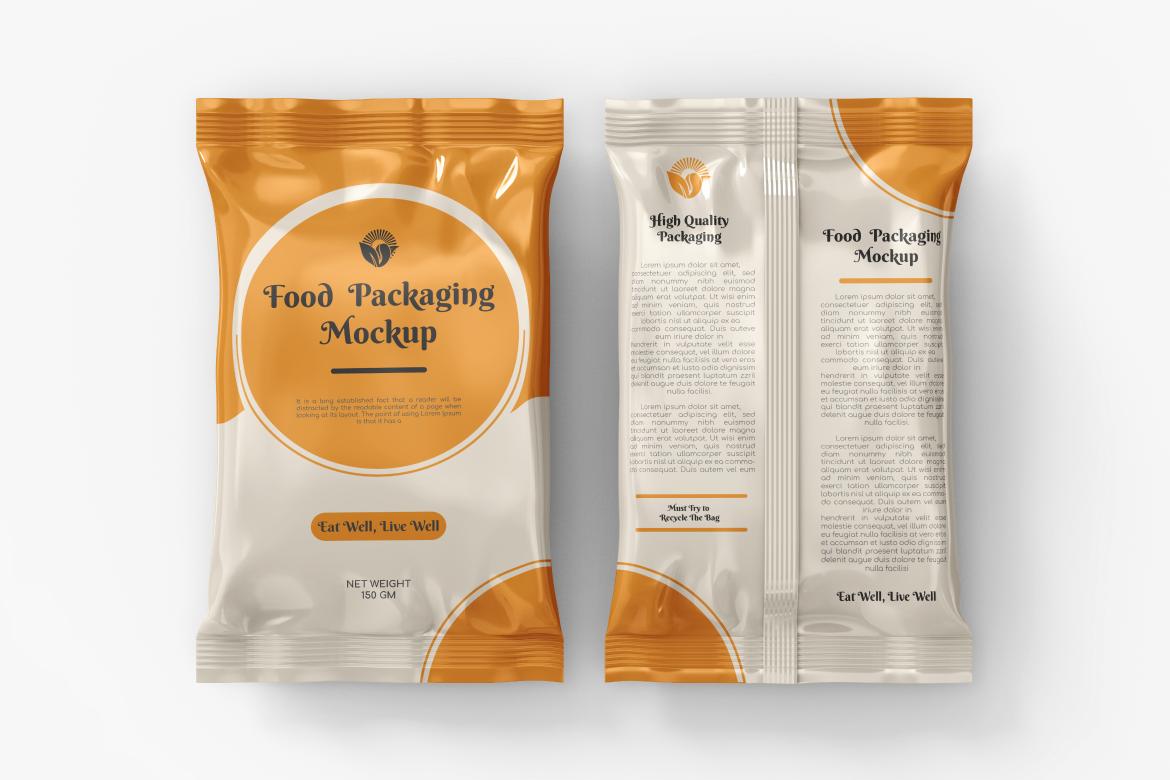 Glossy Snack Package Mockup