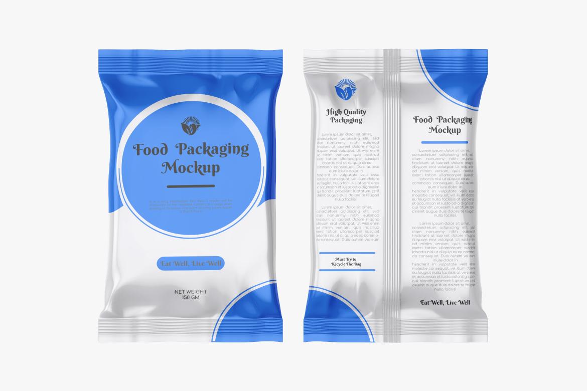Glossy Snack Package Mockup