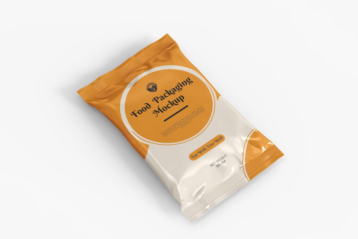 Glossy Snack Package Mockup