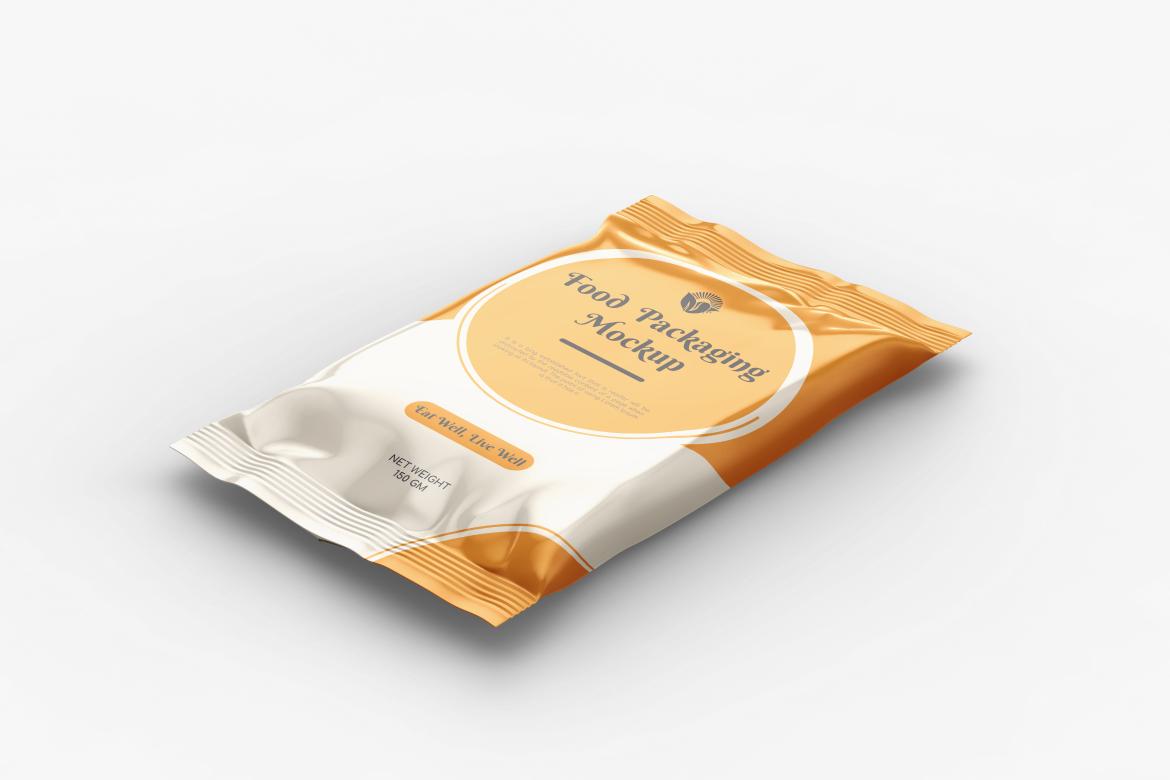 Glossy Snack Package Mockup