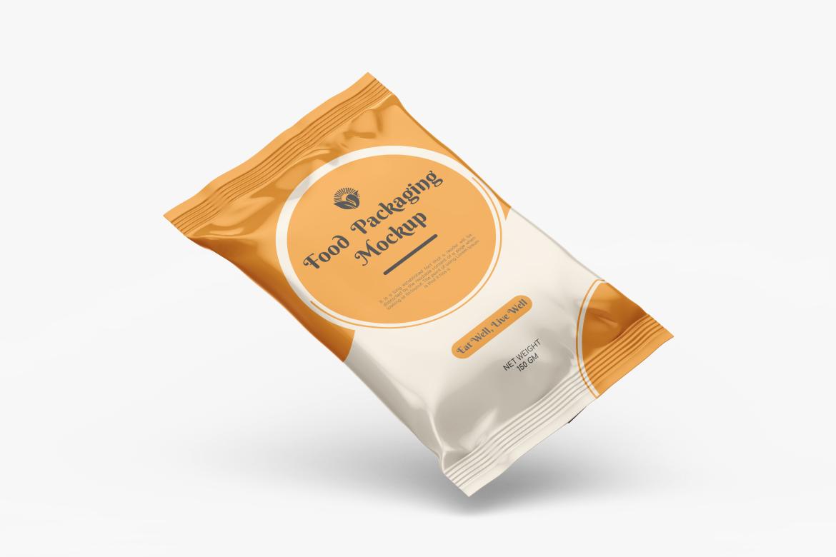 Glossy Snack Package Mockup